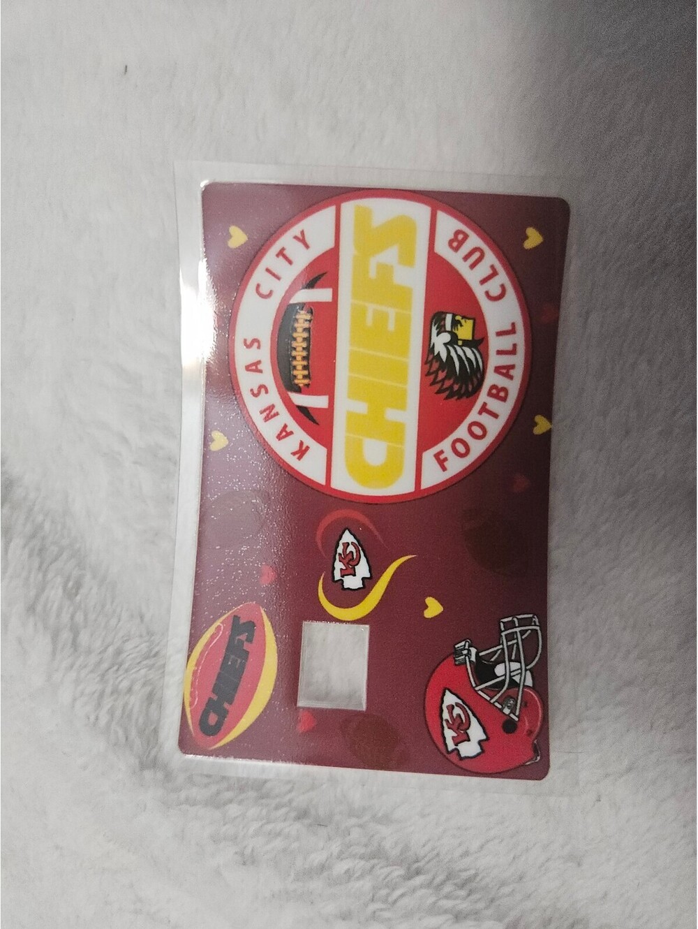KC Cheifs credit card, debit card wrap